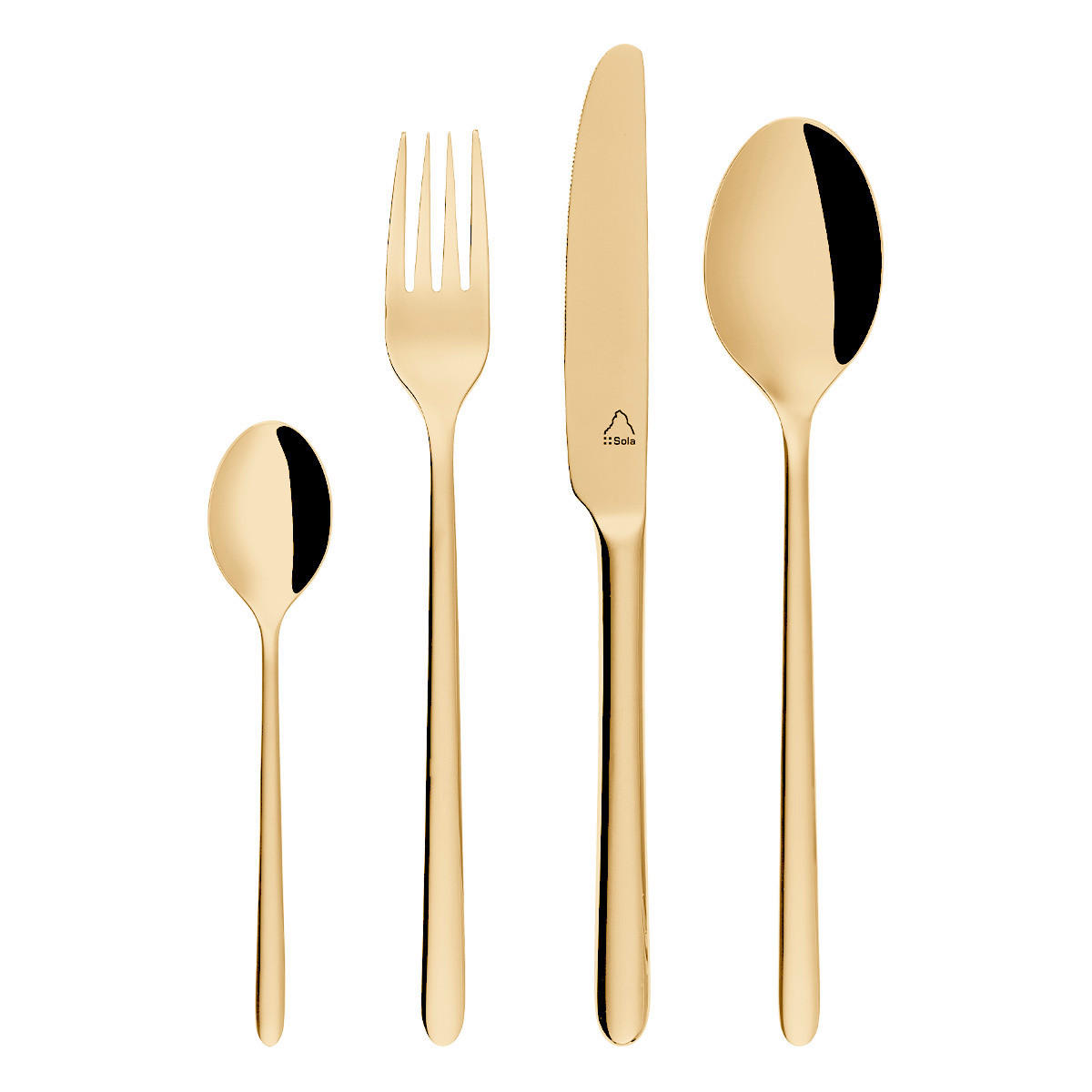 BESTECKSET 24-teilig   - Basics, Metall - Sola