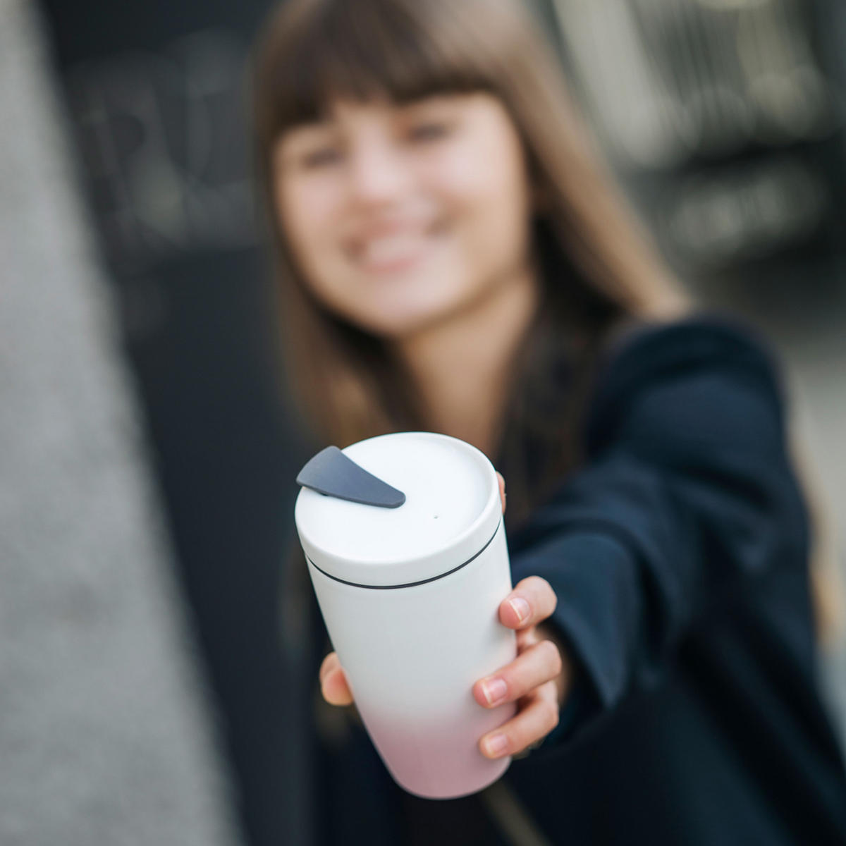 ELVITELES KÁVÉSBÖGRE 0,35 l  - rózsaszín/fehér, Basics, műanyag/kerámia (350ml) - like.Villeroy & Boch
