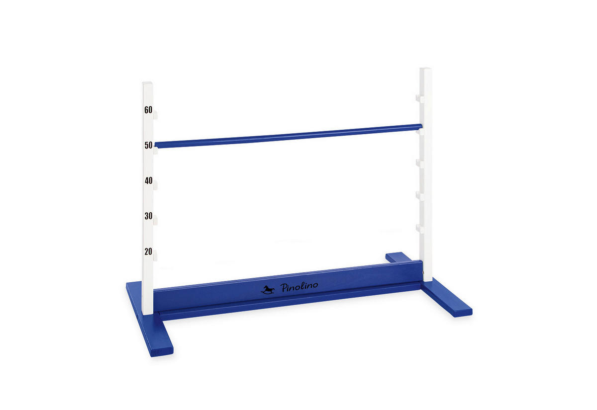 HINDERNISPARCOUR HOPPE  - Blau, Basics, Holz (92/67/50cm) - Pinolino