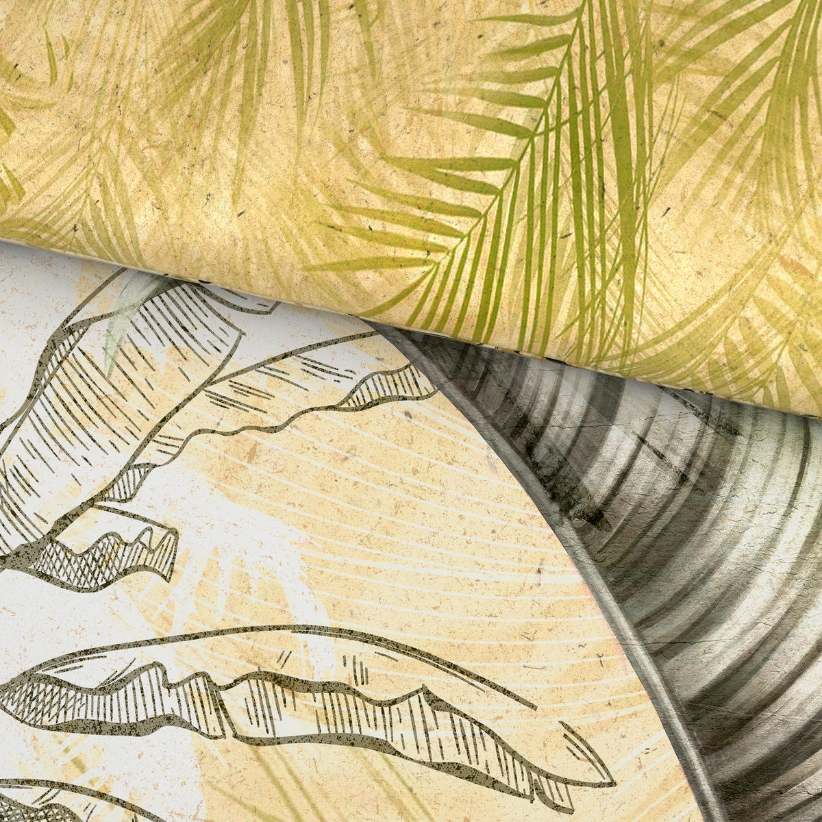 WENDEBETTWÄSCHE Satin 135/200 cm  - Grün, Textil (135/200cm) - Novel