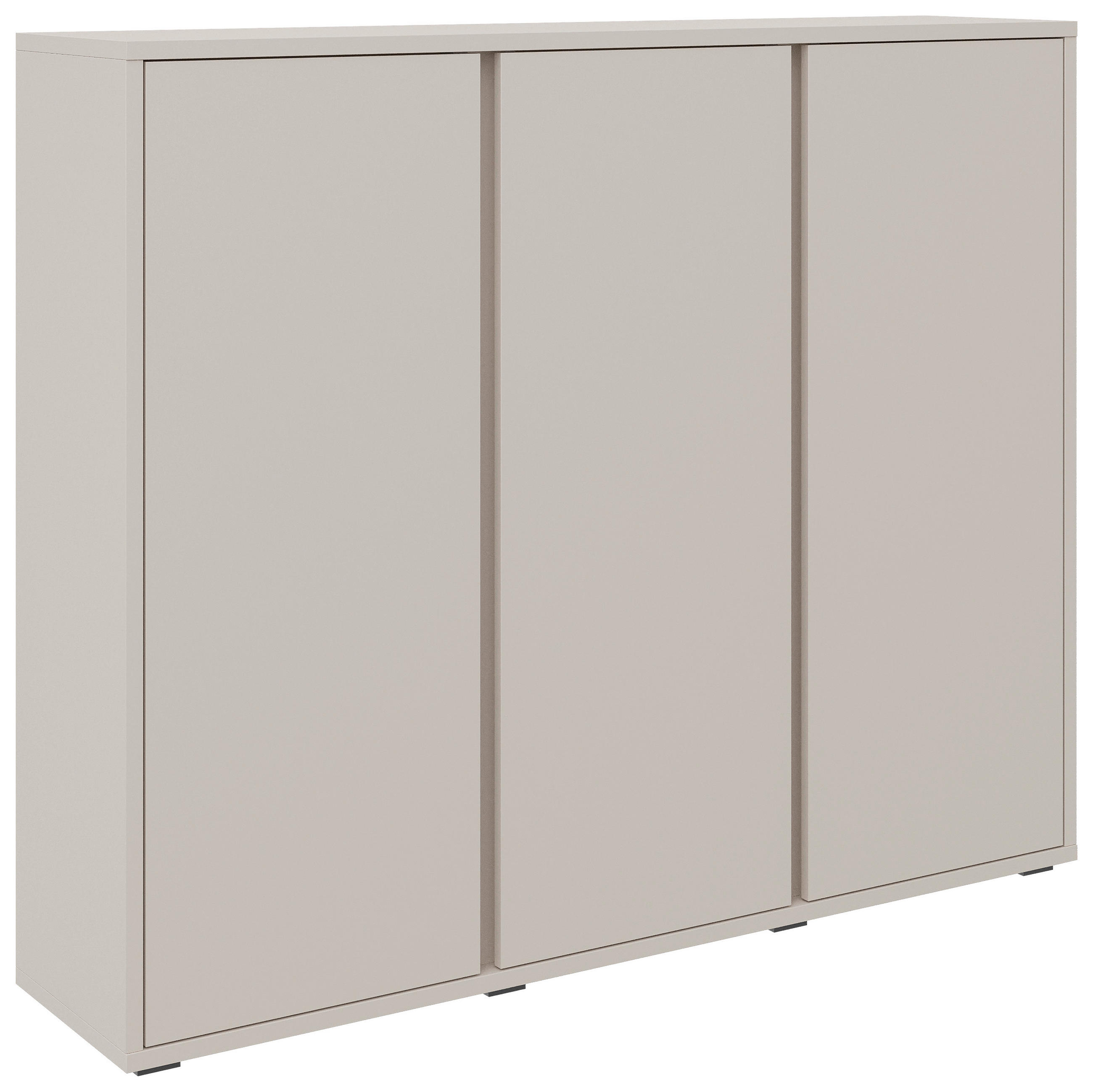 SCHUHSCHRANK 145/120/34 cm  - Kaschmir/Anthrazit, Konventionell, Holzwerkstoff/Kunststoff (145/120/34cm) - Xora