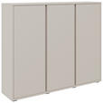 SCHUHSCHRANK  in 145/120/34 cm  - Kaschmir/Anthrazit, KONVENTIONELL, Holzwerkstoff/Kunststoff (145/120/34cm) - Xora