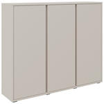 SCHUHSCHRANK 145/120/34 cm  - Kaschmir/Anthrazit, KONVENTIONELL, Holzwerkstoff/Kunststoff (145/120/34cm) - Xora