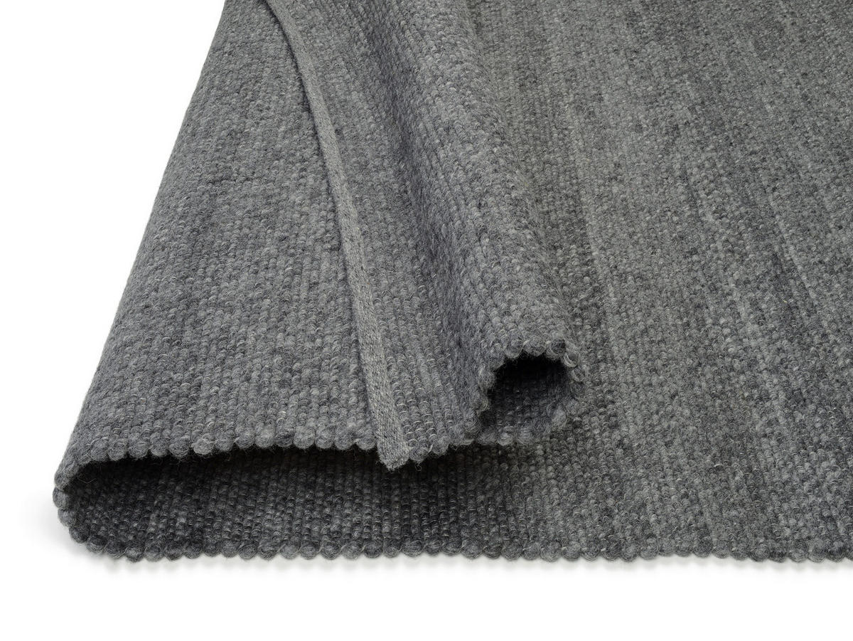 HANDWEBTEPPICH 250/300 cm Helsinki Anthrazit  - Anthrazit, Basics, Textil (250/300cm) - Linea Natura
