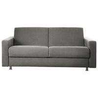 SCHLAFSOFA in Textil Grau  - Chromfarben/Grau, Design, Textil/Metall (195/84/100cm) - Bali