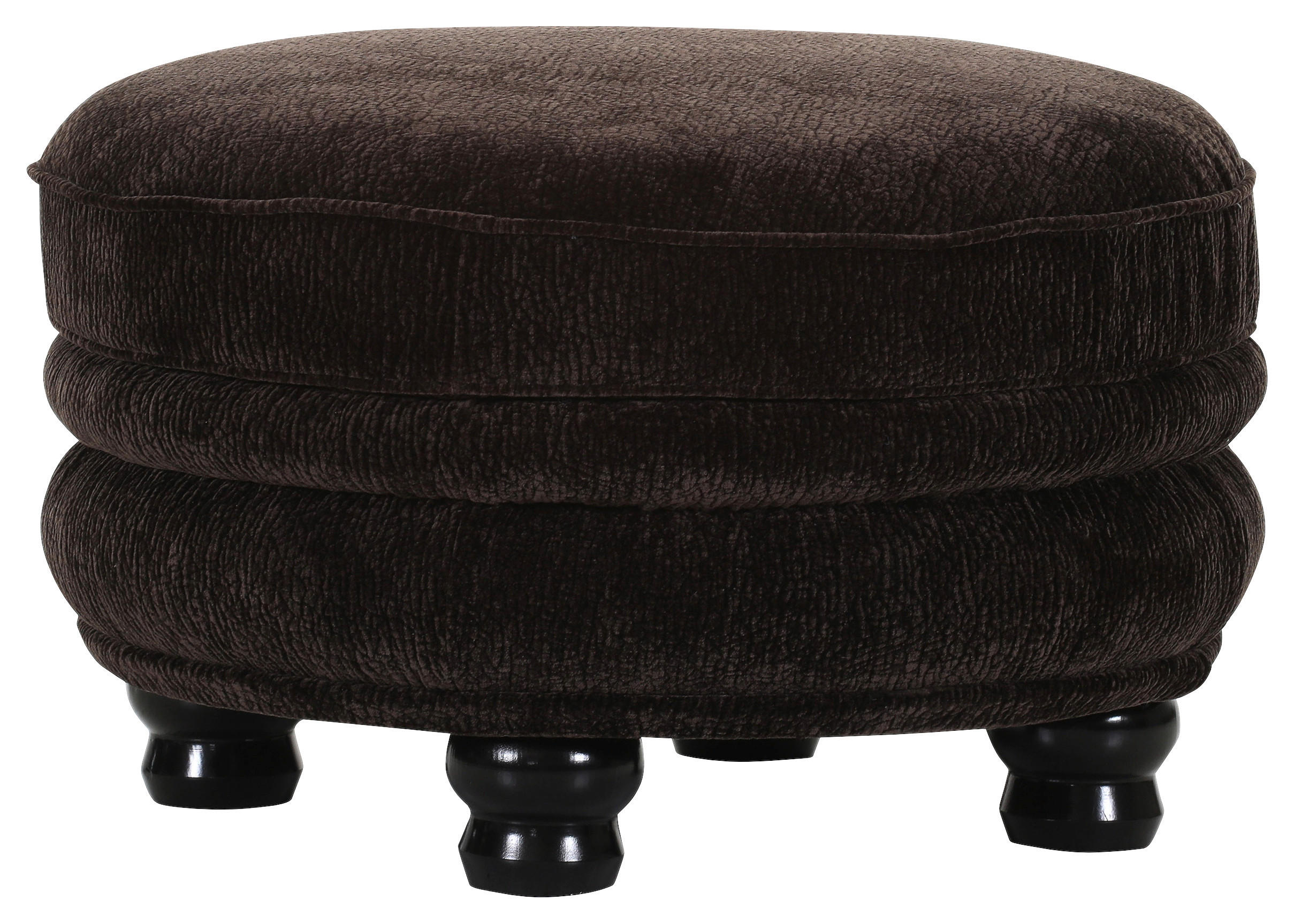 HOCKER Chenille Dunkelbraun  - Dunkelbraun/Schwarz, ROMANTIK / LANDHAUS, Holz/Textil (74/50/74cm) - Landscape