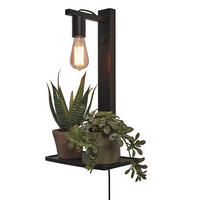 WANDLEUCHTE GOOD&MOJO  30/18/52 cm   - Schwarz, Trend (30/18/52cm) - Good & Mojo