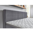 BOXSPRINGBETT 240/200 cm  in Grau  - Chromfarben/Grau, KONVENTIONELL, Holz/Kunststoff (240/200cm) - Carryhome