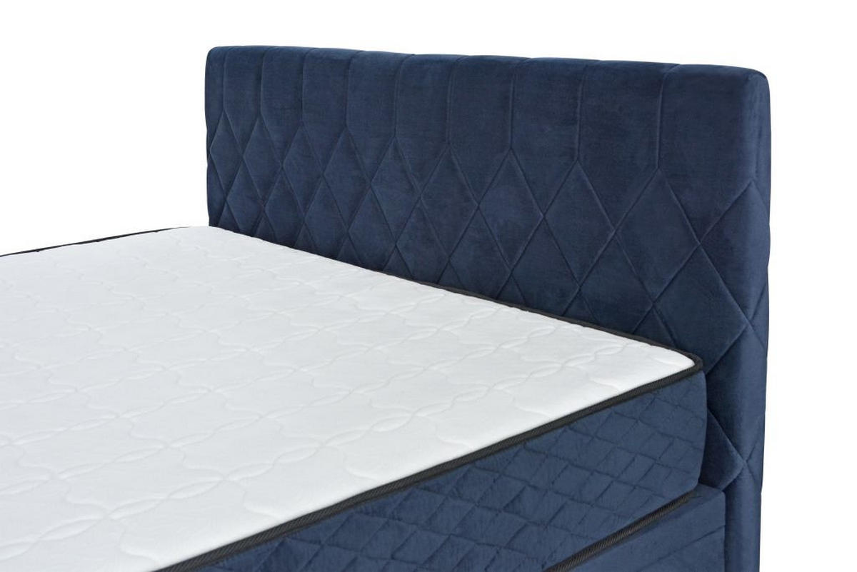 BOX KREVET     tamno plava  - tamno plava/crna, Moderno, drvni materijal/tekstil
