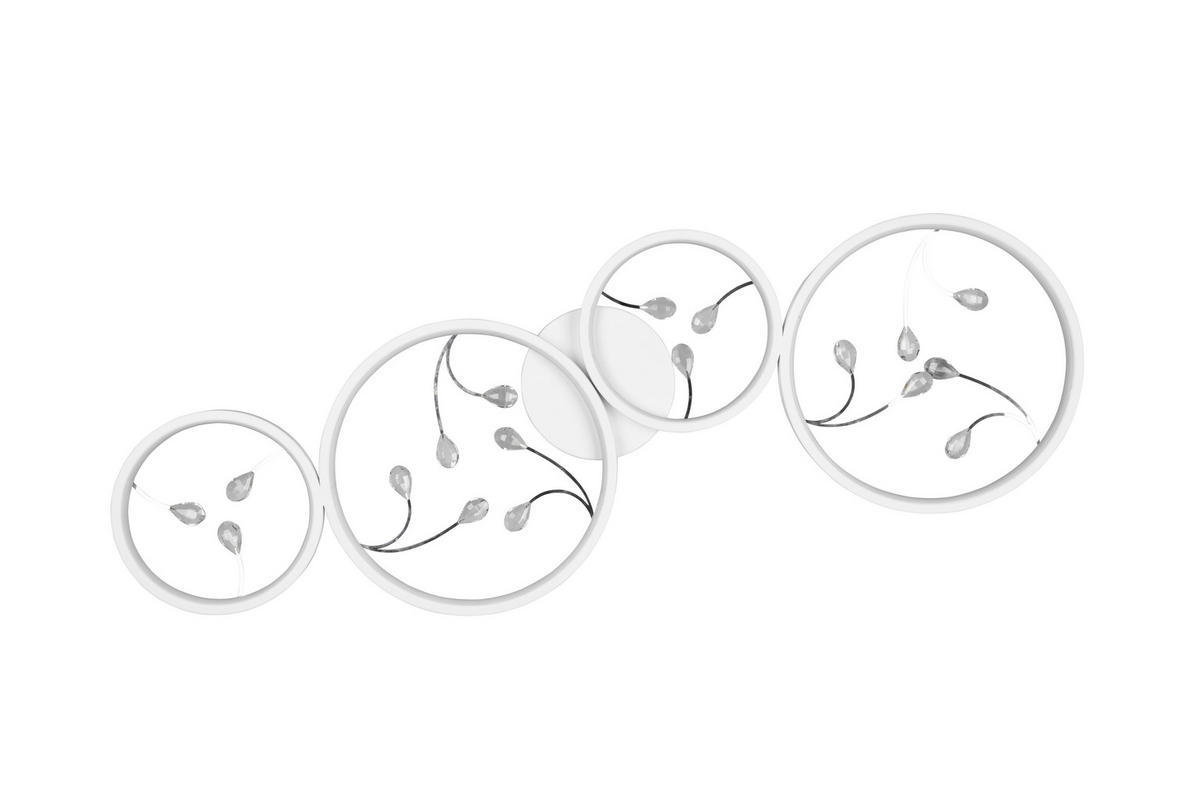 DECKENLEUCHTE    95,5/40/6,5 cm  - Weiß, Design, Metall (95,5/40/6,5cm) - Trio Leuchten