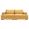 BIGSOFA in Cord Gelb  - Gelb/Schwarz, Design, Textil (223/80/158cm) - Lomoco