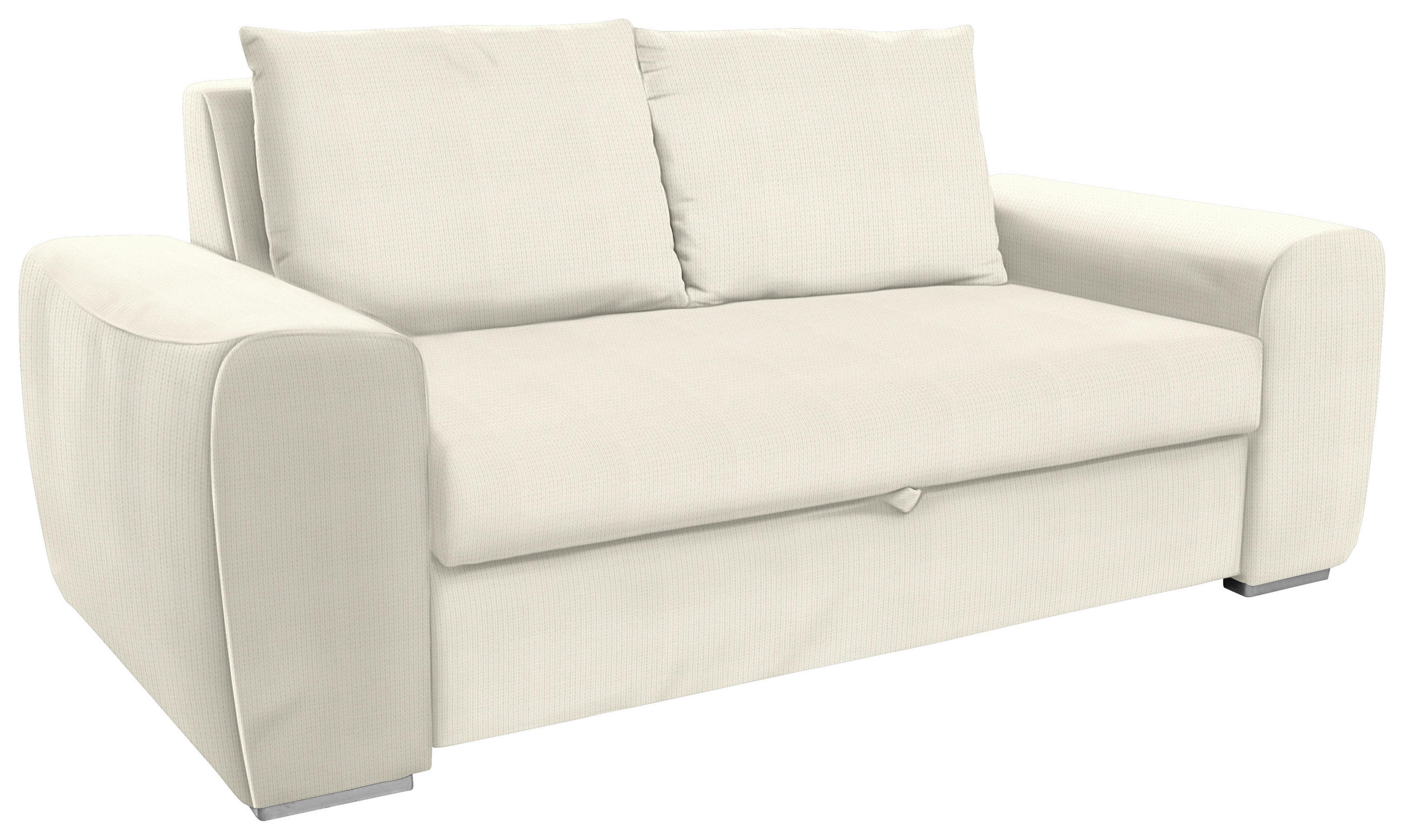 SCHLAFSOFA in Textil Naturfarben  - Chromfarben/Naturfarben, Design, Holz/Textil (199/92/97cm) - Livetastic