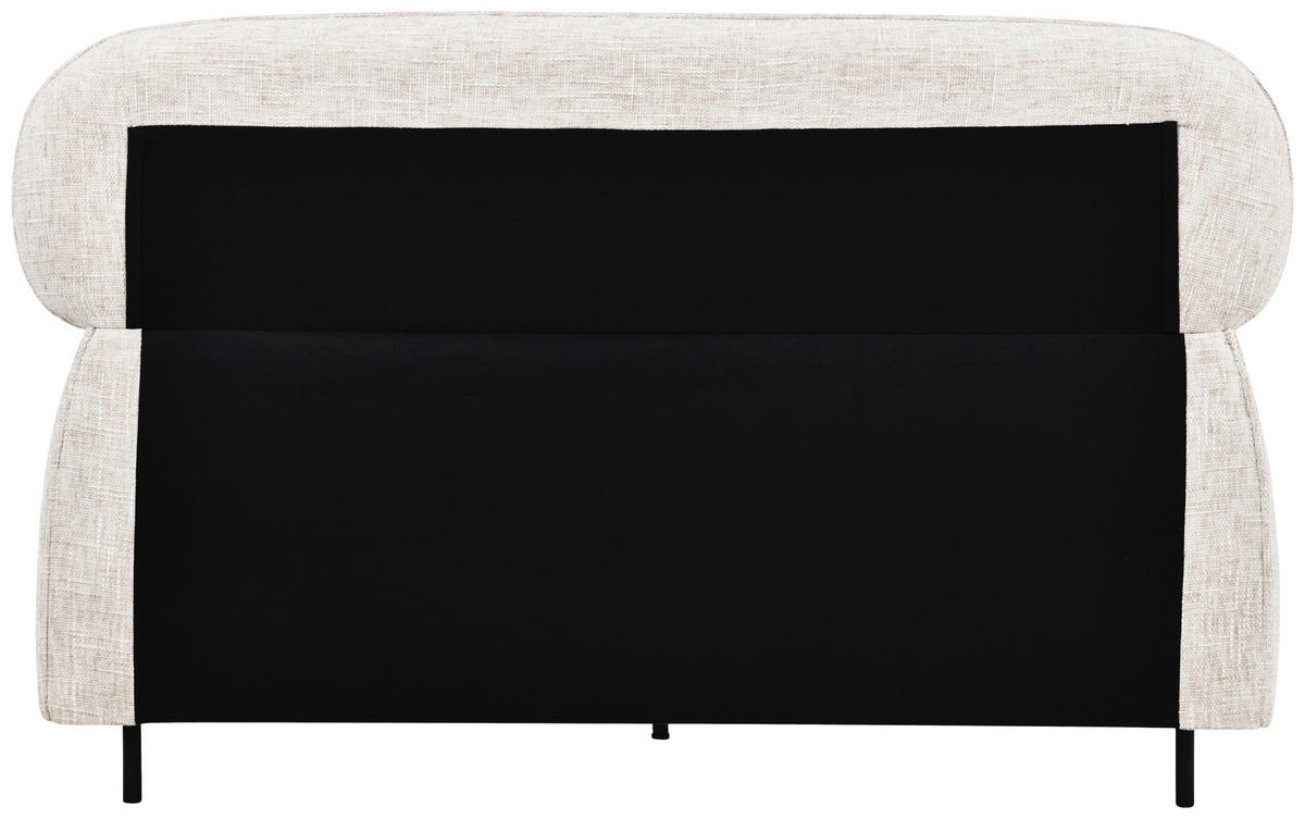 POLSTERBETT gepolstertes Kopfteil, Lattenrost 140/200 cm  in Beige  - Eichefarben/Beige, Design, Holz/Textil (140/200cm) - Boxxx