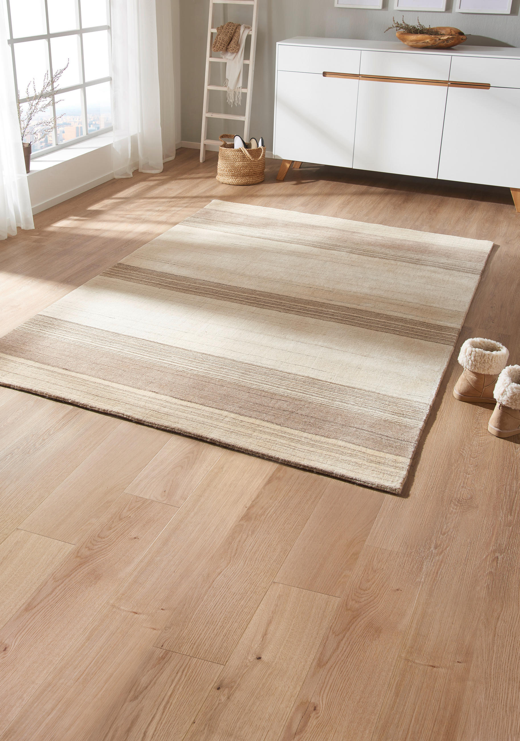ORIENTÁLNÍ KOBEREC, 70/140 cm, béžová - béžová, Konvenční, textil (70/140cm) - Cazaris