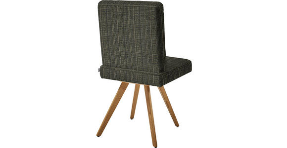 STUHL in Flachgewebe Holz, Textil - Eichefarben/Grün, Design, Holz/Textil (46/94/58cm) - Dieter Knoll