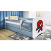 KINDER-/JUNIORBETT - Blau/Birkefarben, MODERN, Holz/Holzwerkstoff (80/160cm) - MID.YOU