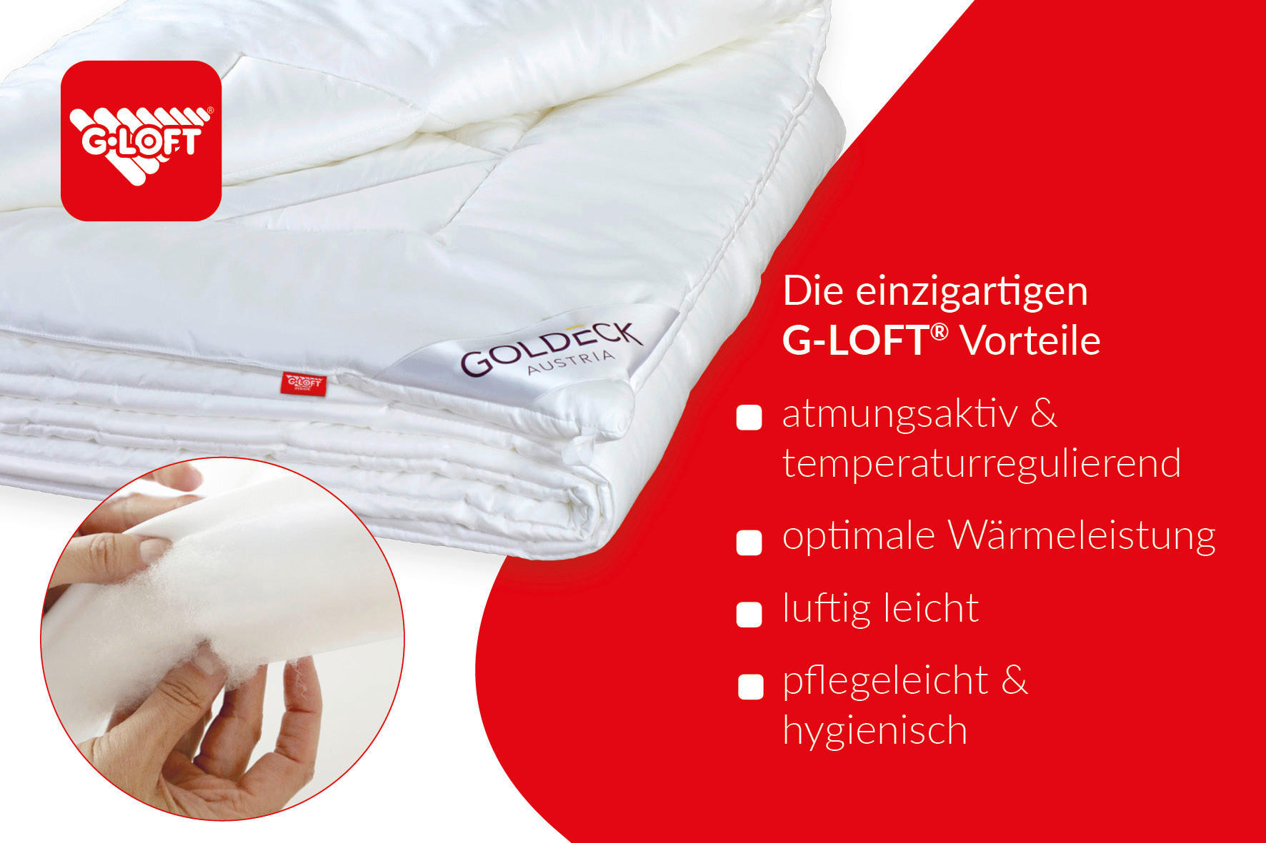 GANZJAHRESDECKE 220/240 cm  - Weiß, Basics, Textil (220/240cm) - Goldeck Austria