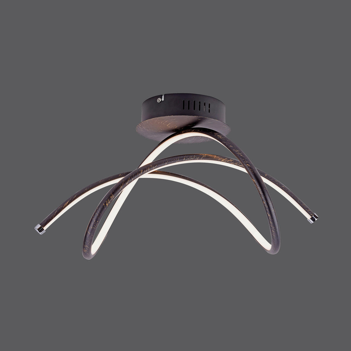 LED SVJETILJKA STROPNA  - boje hrđe, Design, metal/plastika (51/23/28cm)