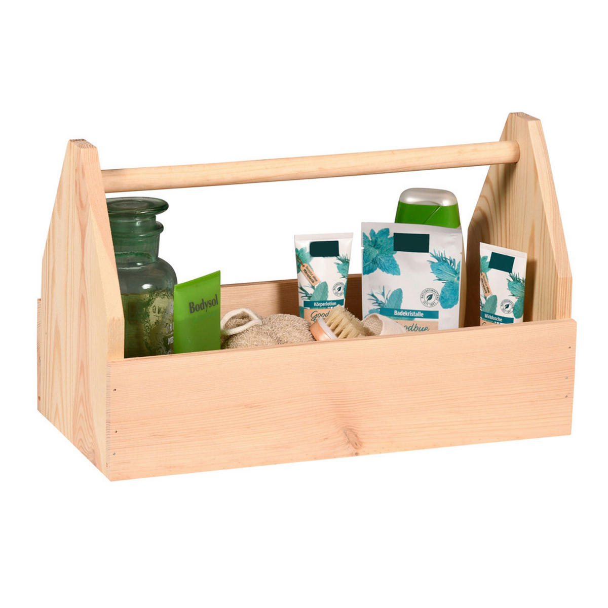 KISTE     - Kieferfarben, Basics, Holz (42/26/21cm) - Kesper