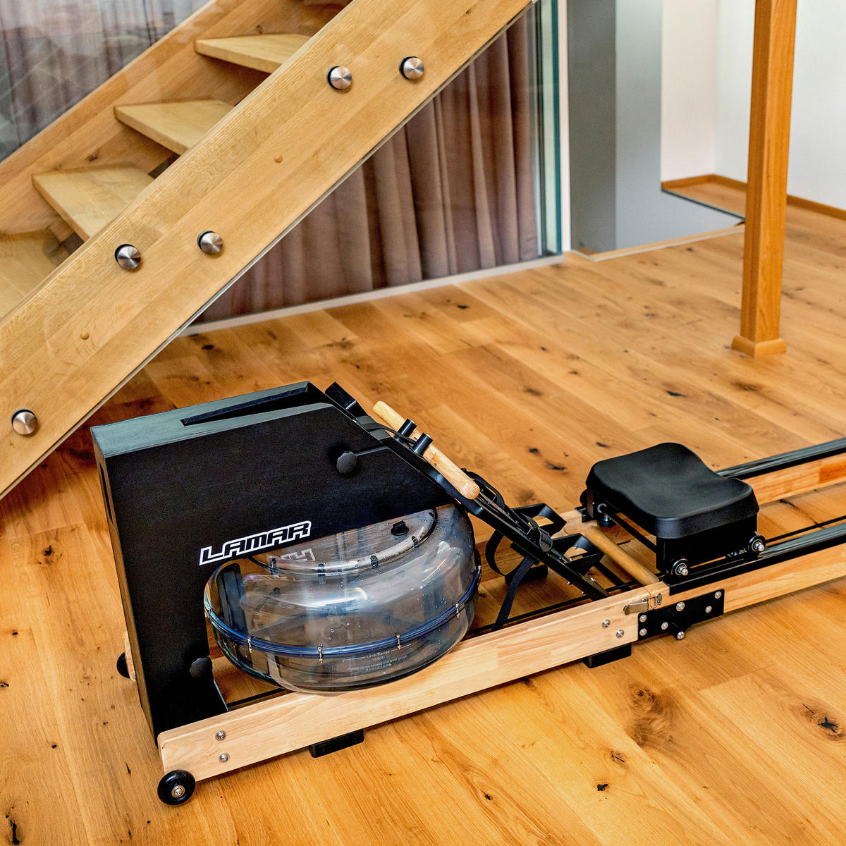 RODDMASKIN - ljusbrun/svart, Klassisk, metall/trä (205/52/56cm) - Atrigo