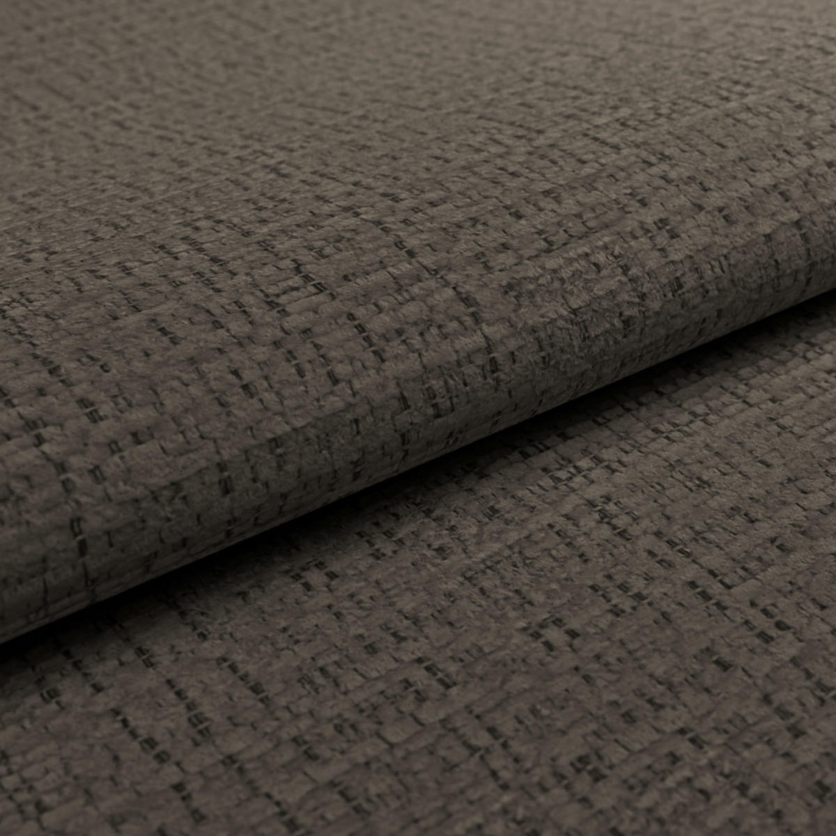 ECKSOFA MATERA Dunkelbraun Chenille, Struktur Nierenkissen, Kopfteilverstellung, Sitzvorzug  - Dunkelbraun/Schwarz, Trend, Holz/Textil (311/226cm) - MID.YOU