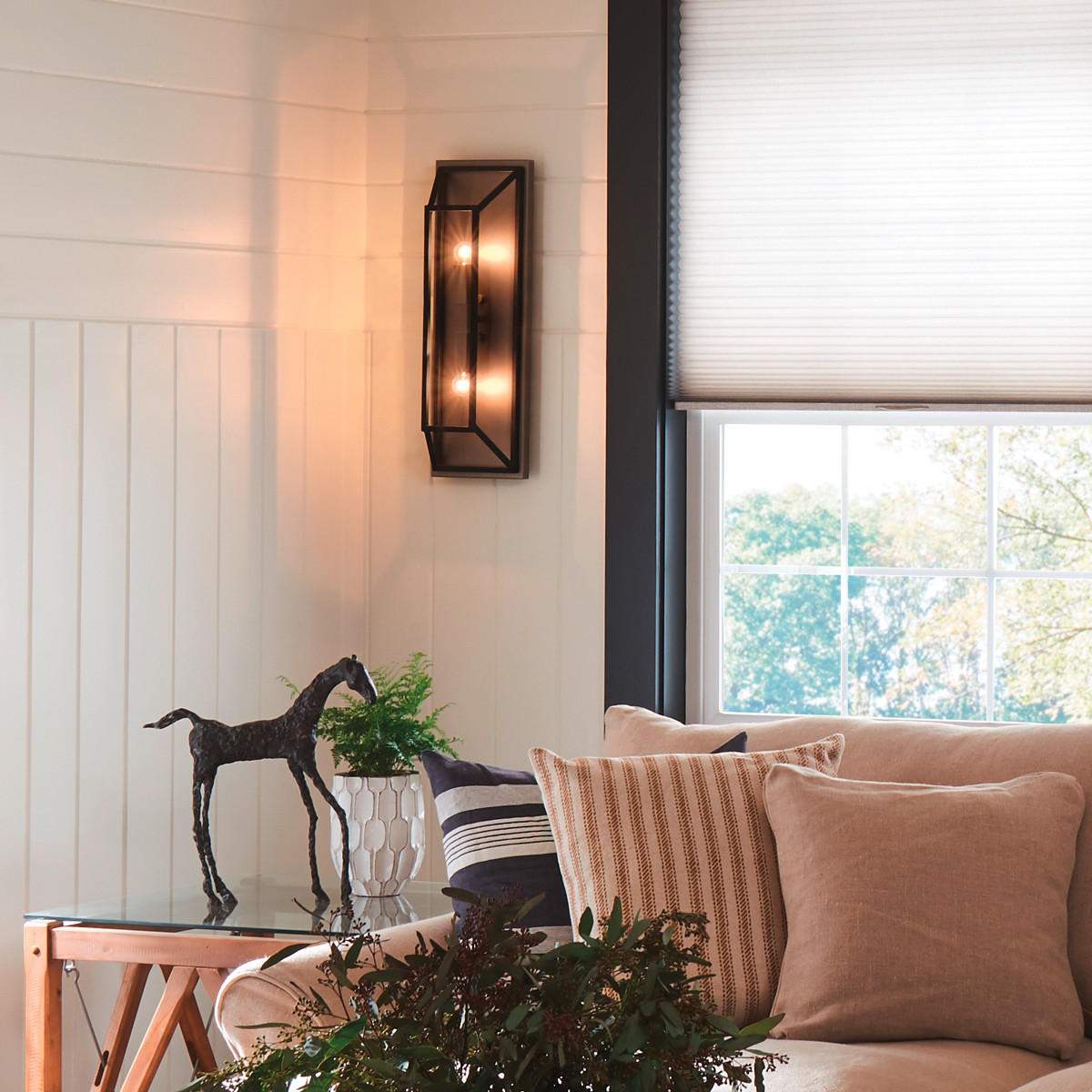 WANDLEUCHTE Elstead Fulton 19/23,5/56,6 cm   - Schwarz/Bronzefarben, KONVENTIONELL, Metall (19/23,5/56,6cm) - Elstead Lighting