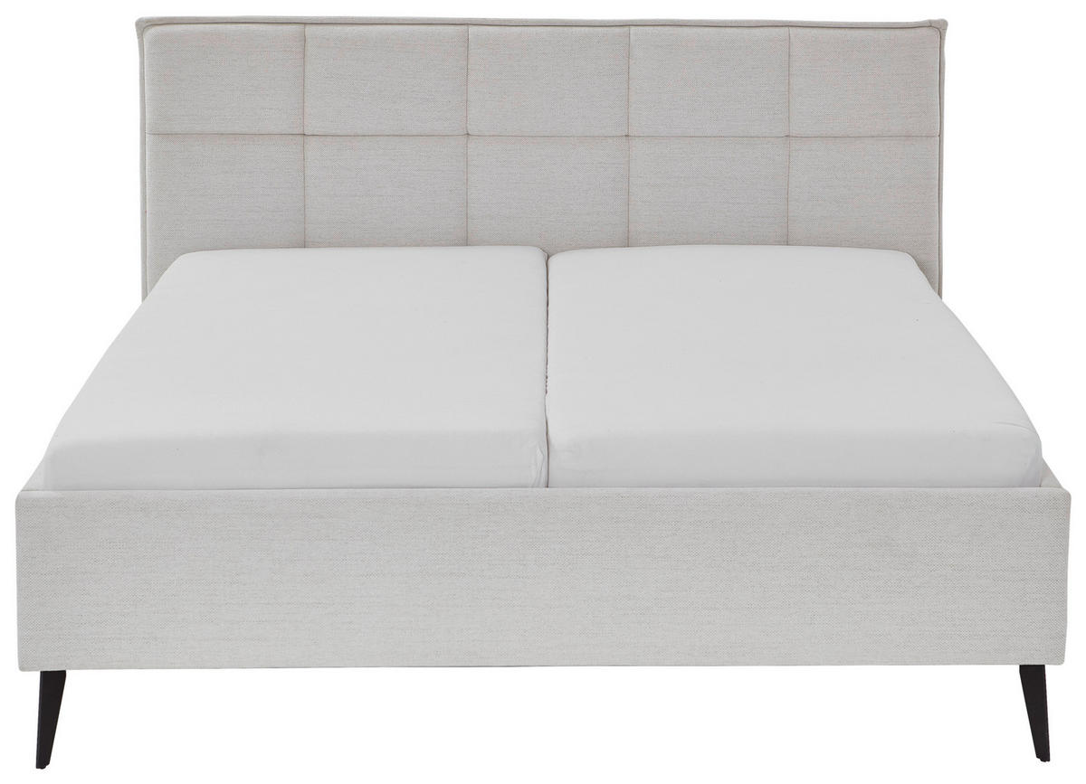 POLSTERBETT Lattenrost, Bettkasten 180/200 cm  in Beige  - Birkefarben/Beige, Design, Holz/Textil (180/200cm) - Xora
