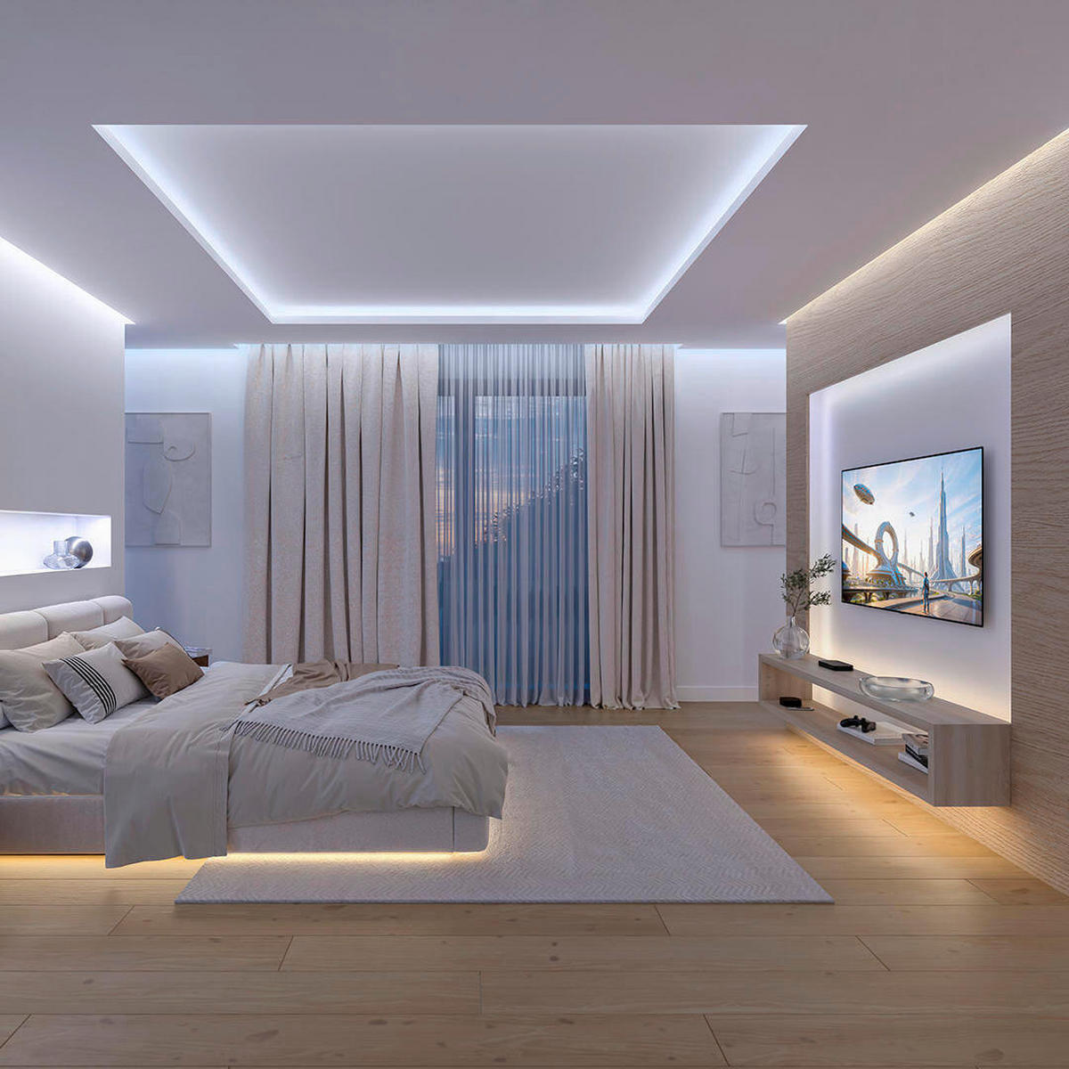 LED-STRIP Flux 1,5/0.6/200 cm  - Weiß, Basics, Kunststoff (1,5/0.6/200cm) - Philips HUE