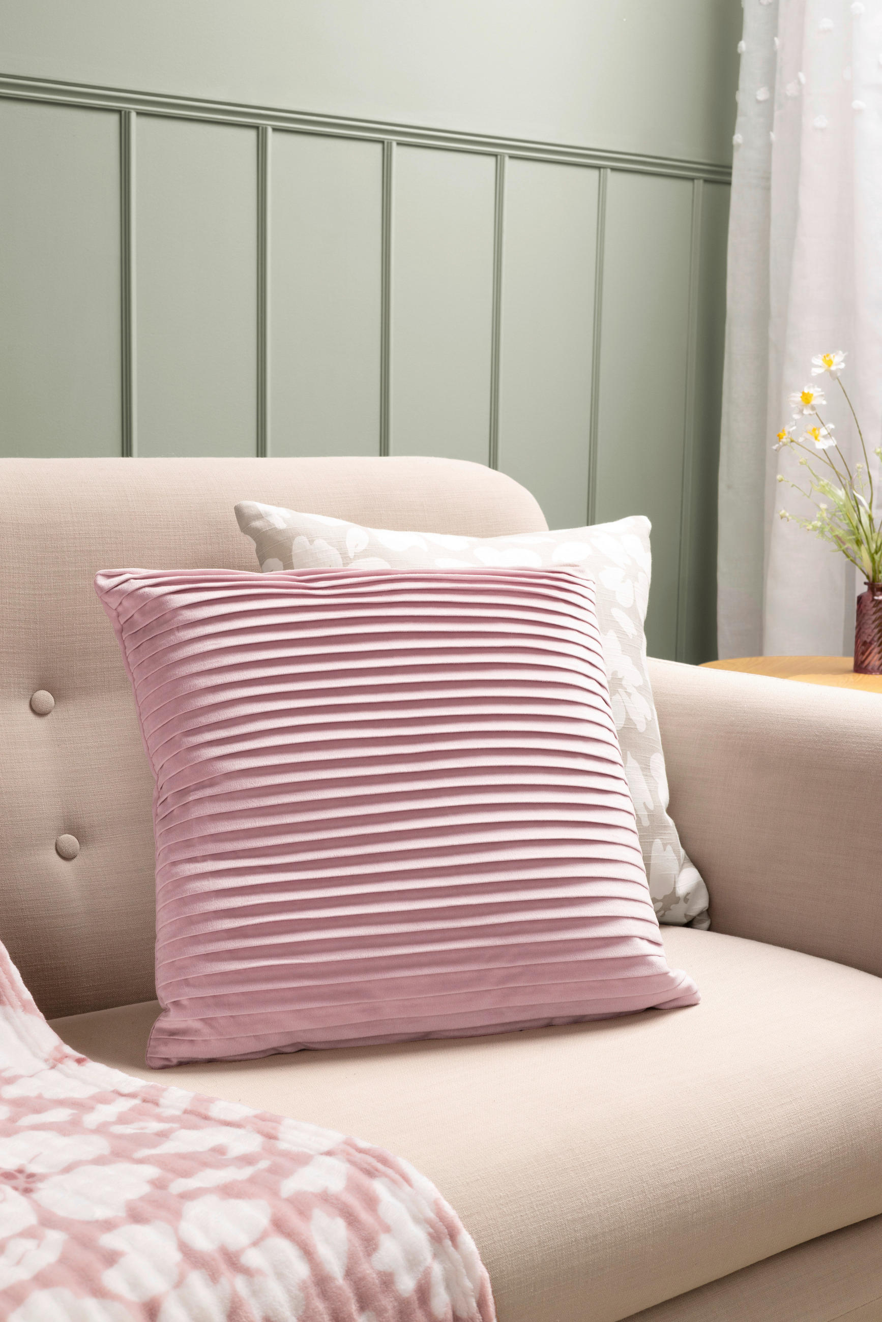 DEKORAČNÍ POLŠTÁŘ 45/45 cm - růžová, Design, textil (45/45cm) - Esposa