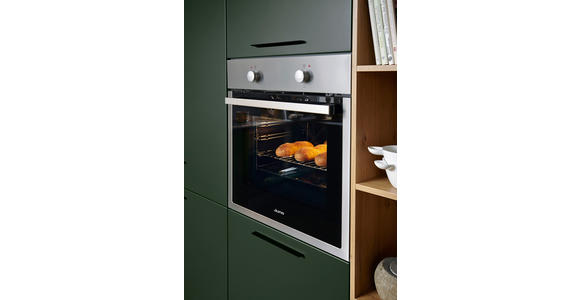 EINBAUKÜCHE   - Dunkelgrün, Design, Holzwerkstoff - Novel