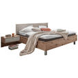 BETTANLAGE 180/200 cm  in Creme, Eichefarben, Hellgrau  - Eichefarben/Creme, Natur, Holzwerkstoff/Textil (180/200cm) - Venda