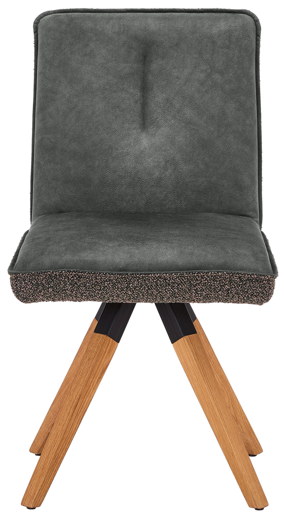 STUHL - Dunkelgrau/Grau, KONVENTIONELL, Holz/Textil (47/88/60cm) - Venda