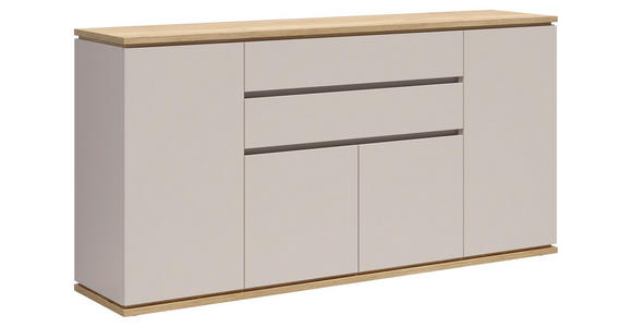 SIDEBOARD  184/93/42 cm 2 Schublade(n)  - Kaschmir/Eichefarben, Design, Holzwerkstoff (184/93/42cm) - Xora