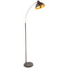BÖJD LAMPA Gildo 50/23/155 cm    - guldfärgad/rostfärgad, Trend, metall (50/23/155cm) - Globo