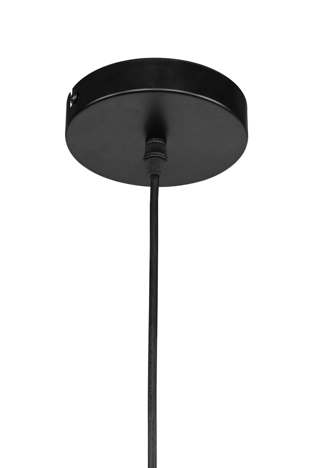 ZÁVĚSNÉ SVÍTIDLO, 23/150 cm  - černá/koňaková, Trend, kov/sklo (23/150cm) - Dieter Knoll