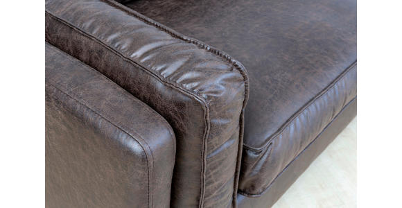 ECKSOFA in Lederlook Grün  160/295 cm  - Schwarz/Grün, Design, Textil/Metall (160/295cm) - Hom`in