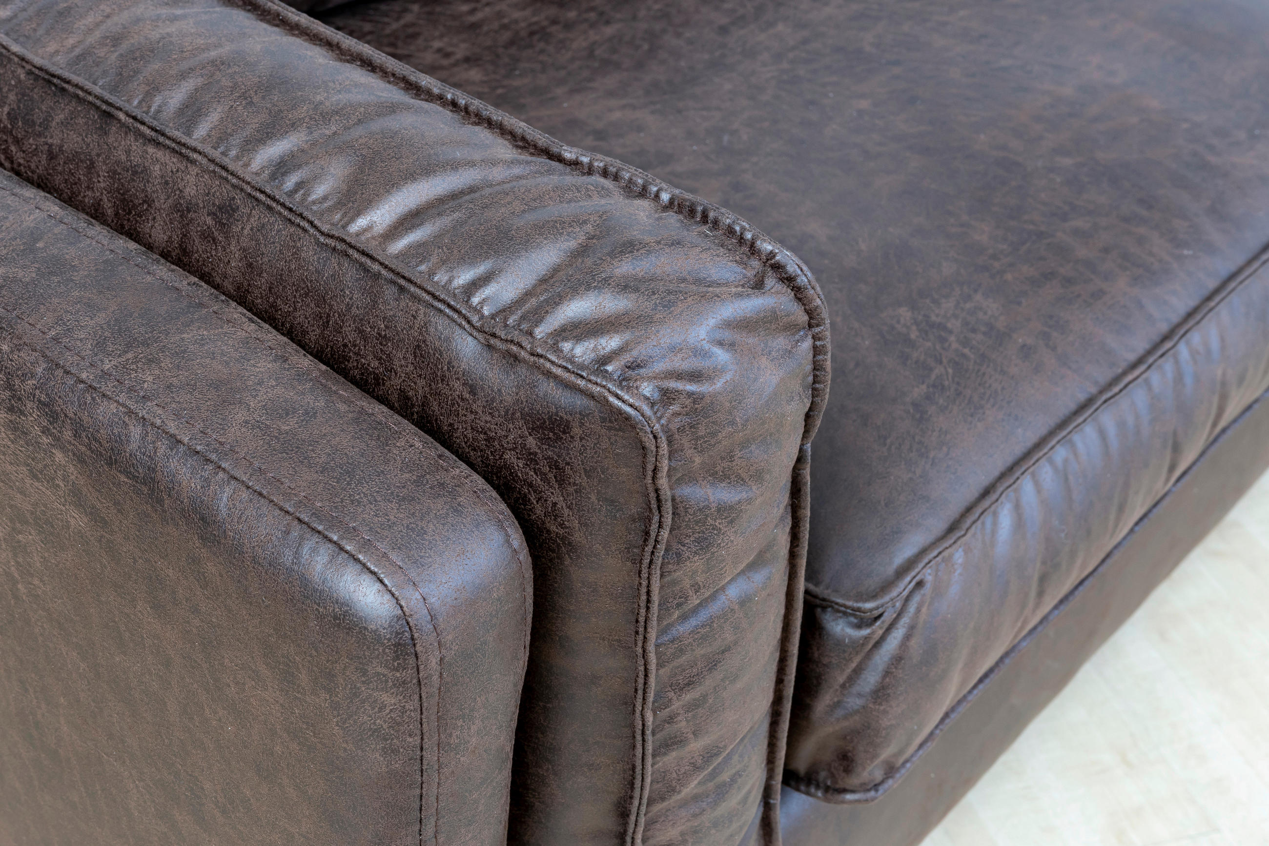ECKSOFA Grün Lederlook  - Schwarz/Grün, Design, Textil/Metall (160/295cm) - Livetastic