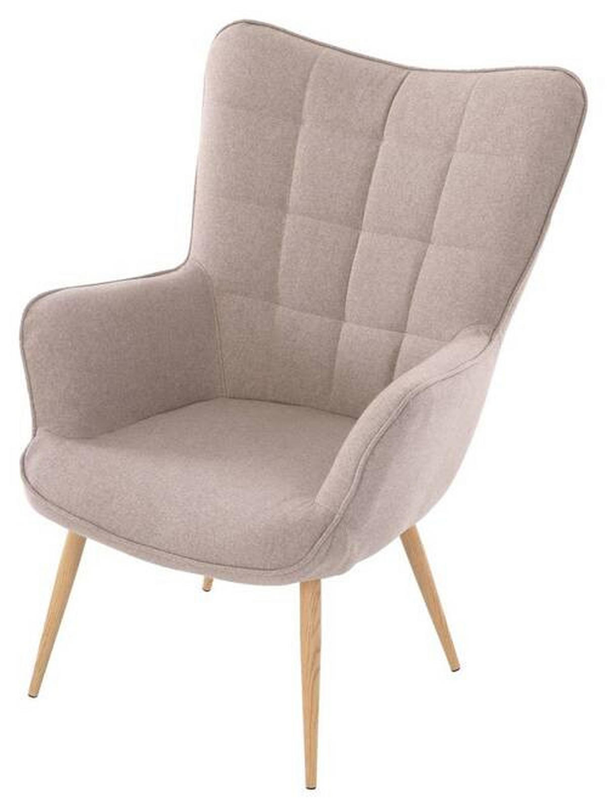 SESSEL in Webstoff Sandfarben, Beige  - Sandfarben/Eichefarben, MODERN, Holzwerkstoff/Textil (72/97/80cm) - MID.YOU