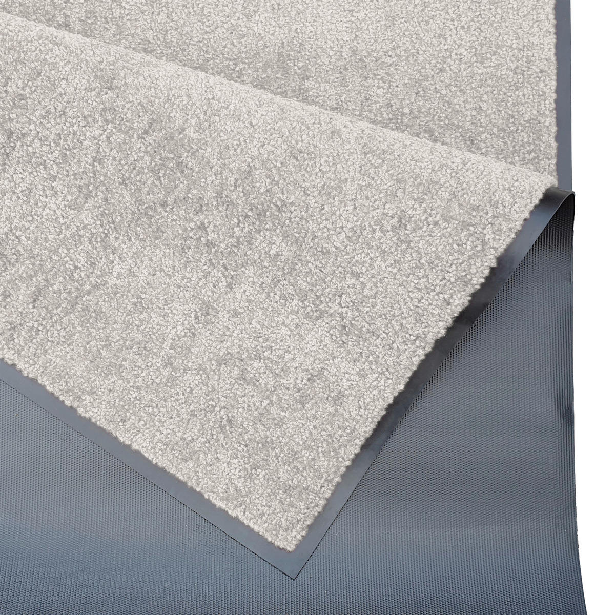 SCHMUTZFANGMATTE  60/180 cm  Hellgrau  - Hellgrau, Basics, Kunststoff/Textil (60/180cm)