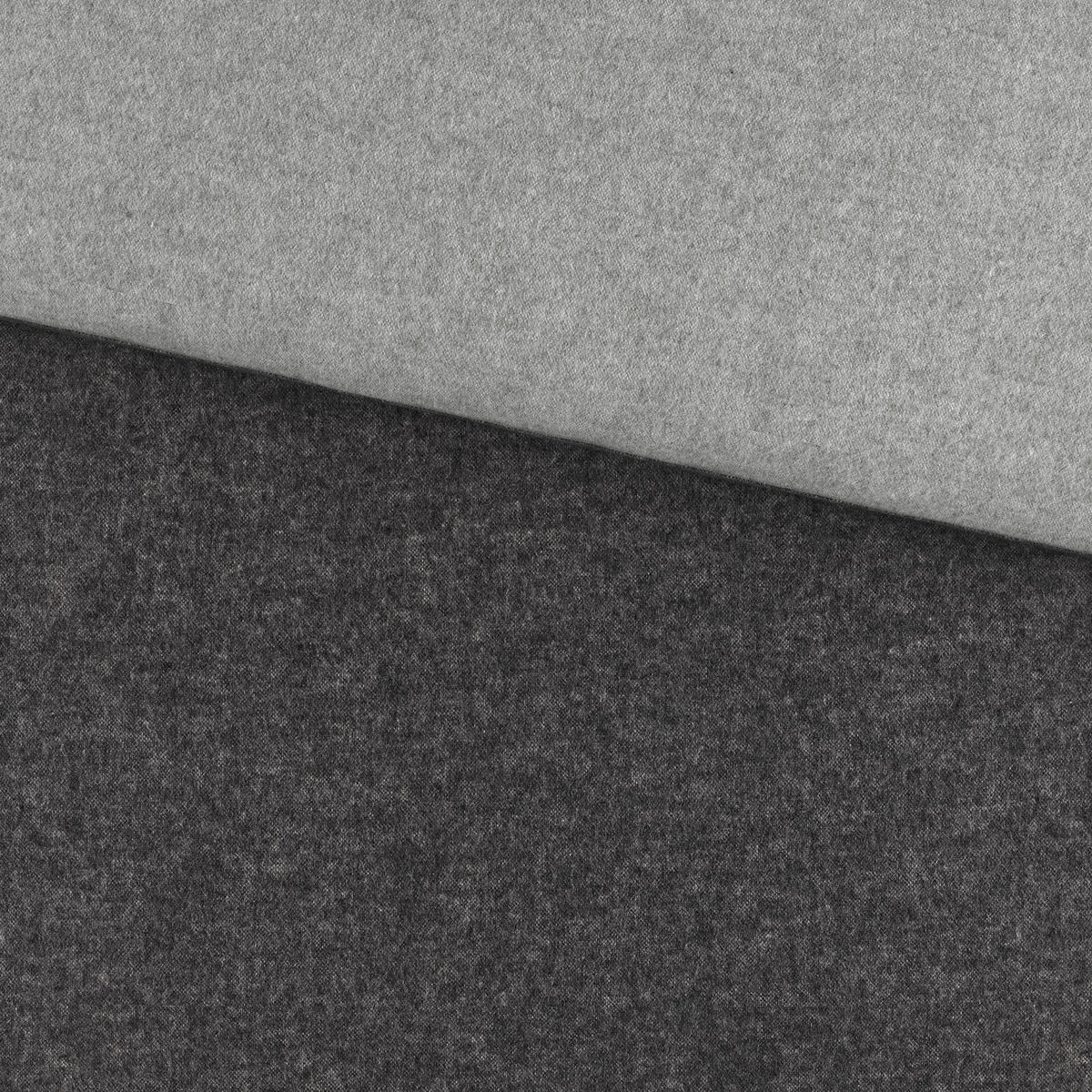 WENDEBETTWÄSCHE 2-teilig Flanell 135/200 cm  - Anthrazit, Basics, Textil (135/200cm) - Novel