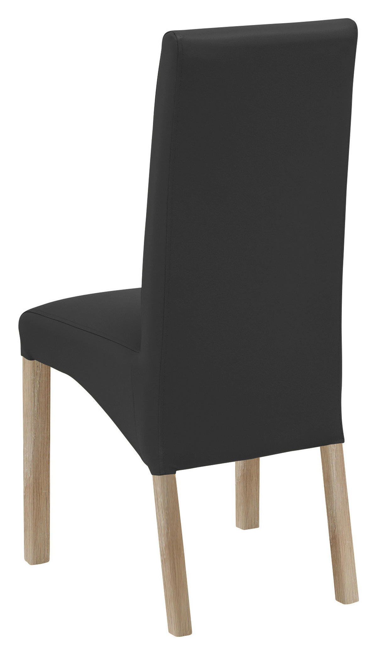 STUHL Lederlook Sonoma Eiche, Anthrazit  - Anthrazit/Sonoma Eiche, KONVENTIONELL, Holz/Textil (47/102/57cm) - Carryhome