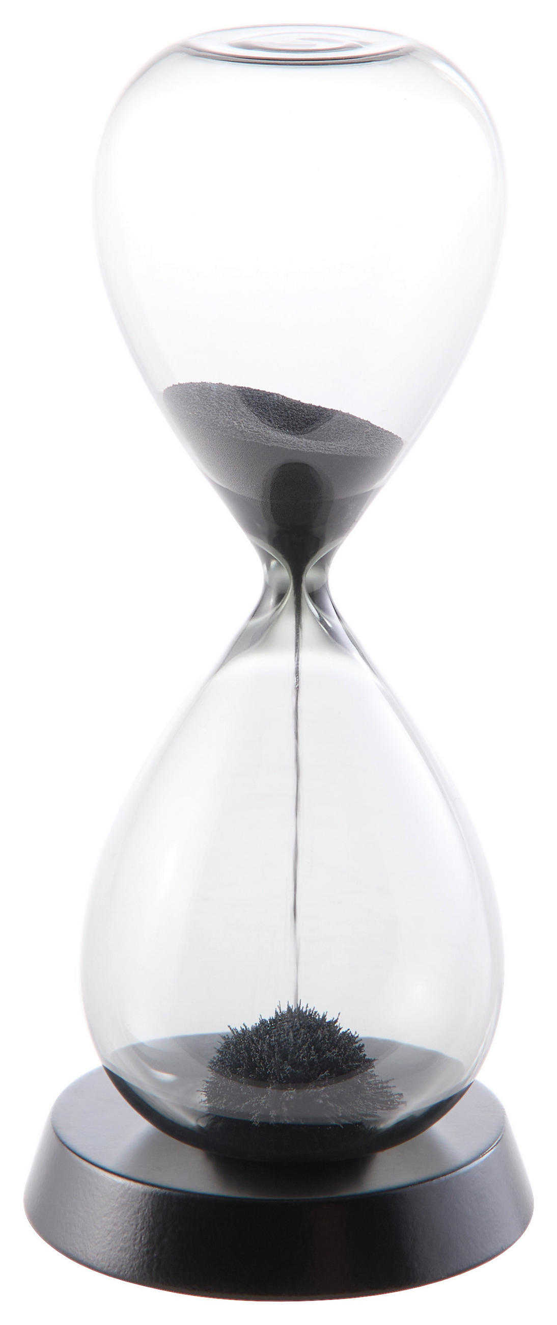 SANDUHR Schwarz  - Schwarz, Basics, Glas/Holzwerkstoff (9/20,5cm) - Ambia Home