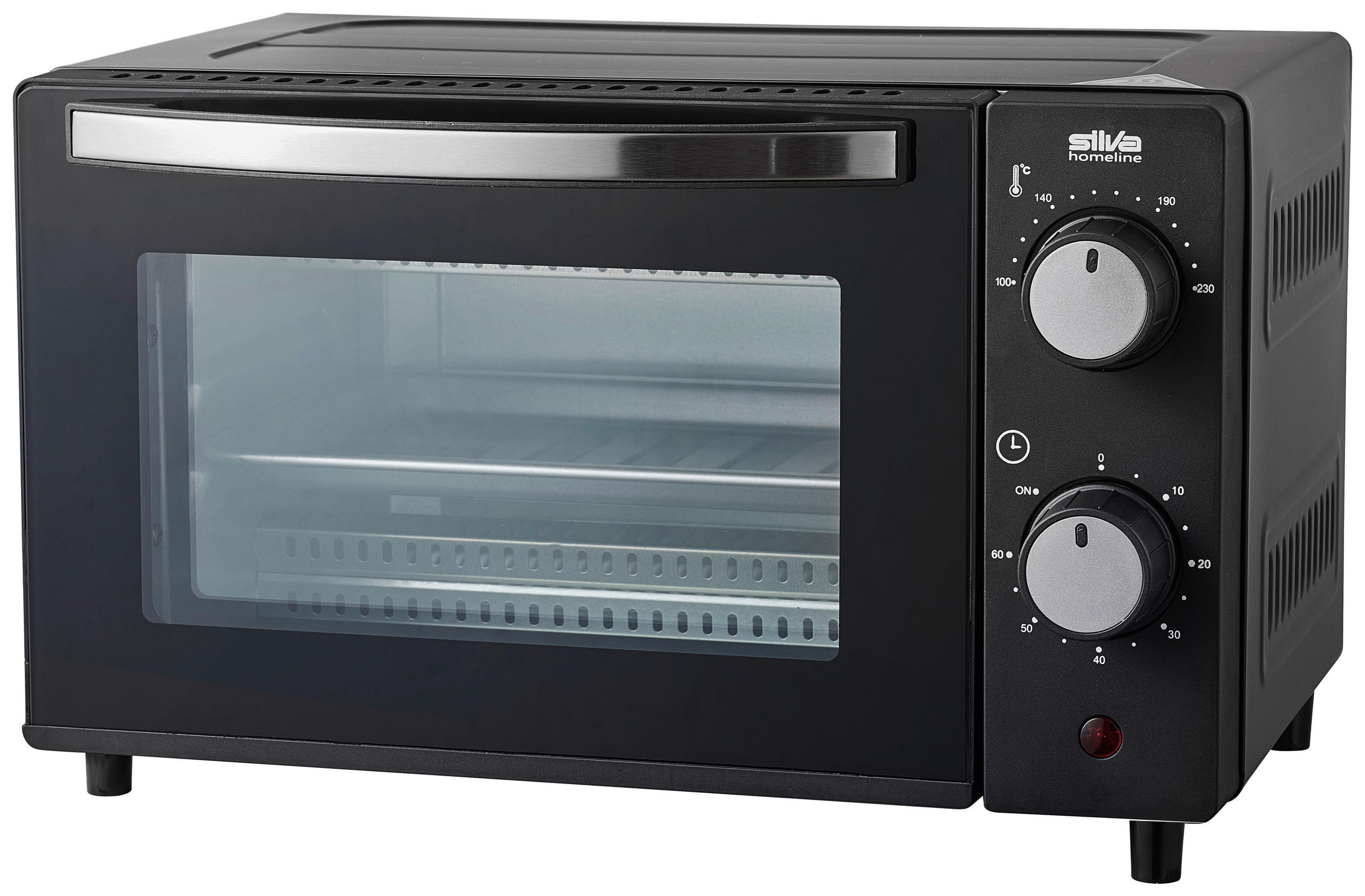 Mini-Backofen Semira Schwarz 1200 W mit Timer