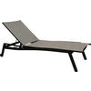 GARTENLIEGE 201/38/70 cm  - Schwarz/Grau, Basics, Textil/Metall (201/38/70cm) - Stern