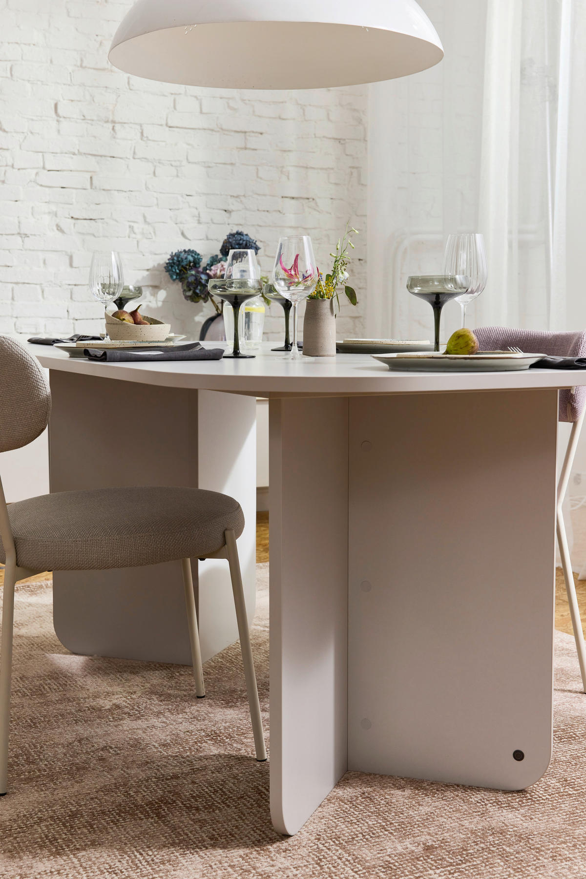 ESSTISCH bootsförmig Greige  - Greige, Natur, Holzwerkstoff (180/90/76cm) - Tom Tailor