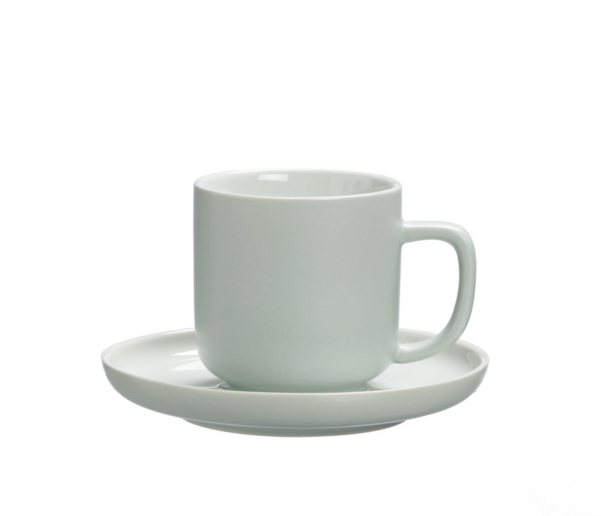 ESPRESSOTASSE Jasper 100 ml  - Weiß/Mintgrün, Design, Keramik (8/6/6cm) - Ritzenhoff Breker