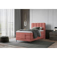 BOXSPRINGBETT 100/200 cm  in Rosa  - Schwarz/Rosa, Natur, Textil/Metall (100/200cm) - Esposa