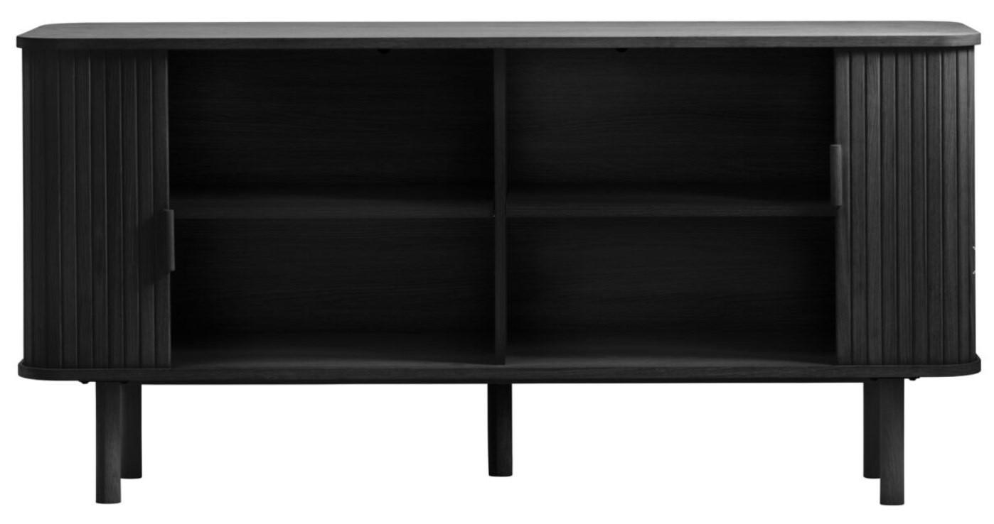 SIDEBOARD svart  160/76/45 cm  - svart, Design, trämaterial/trä (160/76/45cm) - Niels Andersson