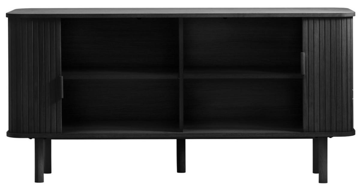 SIDEBOARD svart  160/76/45 cm  - svart, Design, trämaterial/trä (160/76/45cm) - Niels Andersson
