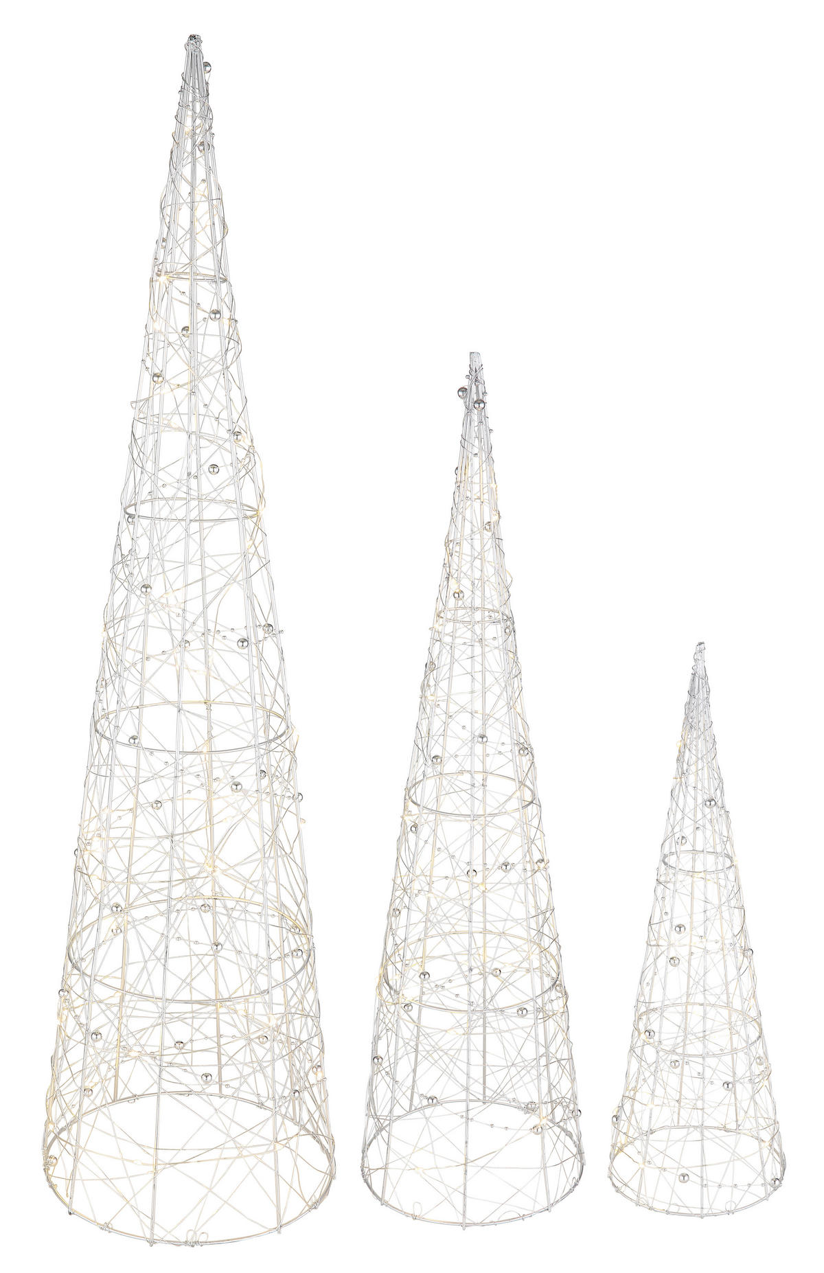 LED-DEKORATIONSLAMPA 13/17/21/40/60/80 cm   - klar/silver, Basics, plast (13/17/21/40/60/80cm) - Globo